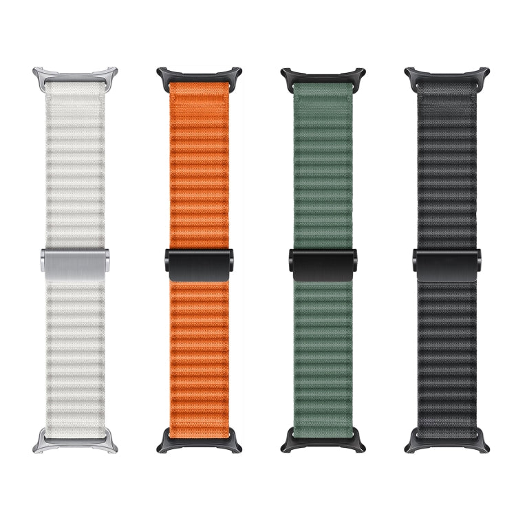 Per Samsung Galaxy Watch Ultra 47mm Ocean Style Cinturino per orologio con fibbia magnetica intrecciata