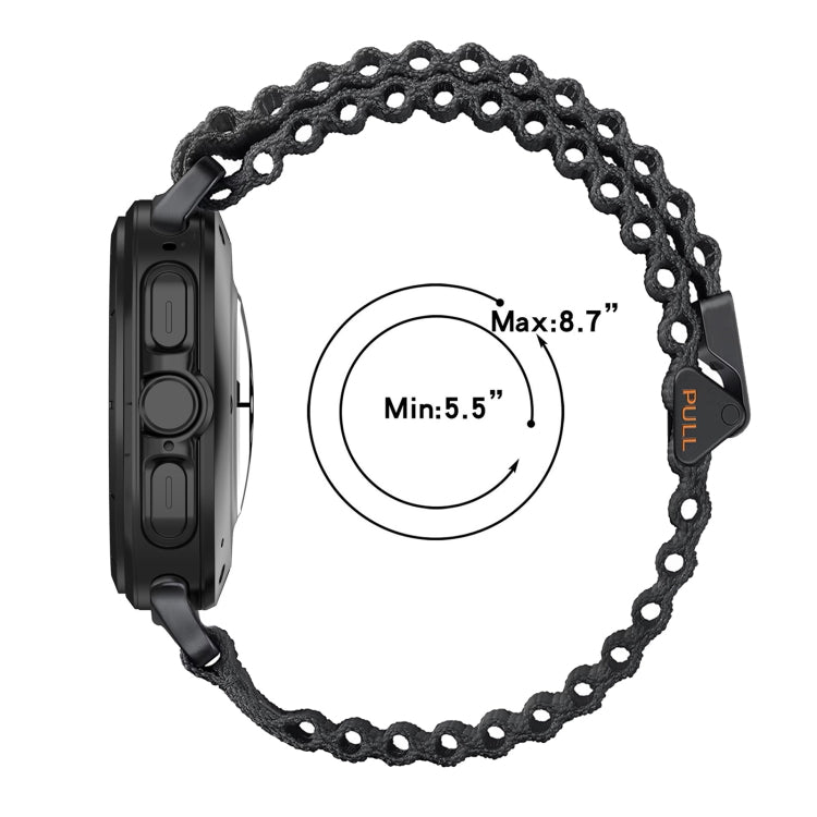 Per Samsung Galaxy Watch Ultra 47mm Ocean Style Cinturino per orologio con fibbia magnetica intrecciata