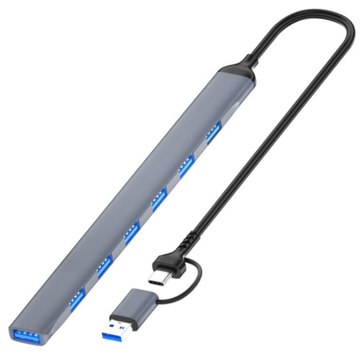 ADS-303D USB + Tipo-C a USB 3.0 + 6x USB 2.0 Splitter Hub multifunzione 7 in 1, ADS-303D