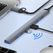 ADS-303D USB + Tipo-C a USB 3.0 + 6x USB 2.0 Splitter Hub multifunzione 7 in 1, ADS-303D