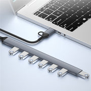 ADS-303D USB + Tipo-C a USB 3.0 + 6x USB 2.0 Splitter Hub multifunzione 7 in 1, ADS-303D