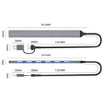 ADS-303D USB + Tipo-C a USB 3.0 + 6x USB 2.0 Splitter Hub multifunzione 7 in 1, ADS-303D