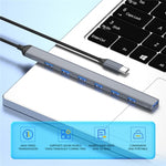 Hub USB 3.0 Type-C 7 porte per laptop e tablet