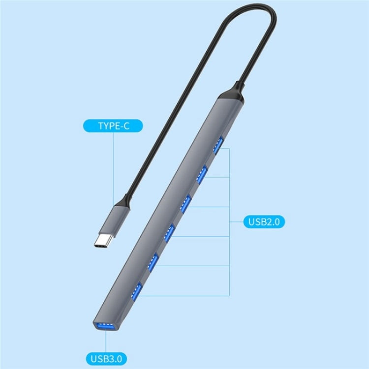 Hub USB 3.0 Type-C 7 porte per laptop e tablet