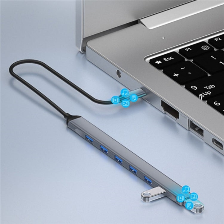 Hub USB 3.0 Type-C 7 porte per laptop e tablet