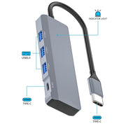 ADS-309C Tipo-C + 3 x USB 3.0 HUB Docking Station, Porta Tipo-C