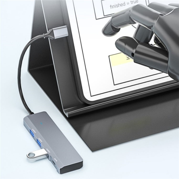 ADS-309C Tipo-C + 3 x USB 3.0 HUB Docking Station, Porta Tipo-C