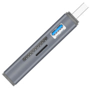 Lettore di schede SD/TF ADS-308A Hub splitter USB 3.0 + USB 2.0 in lega di alluminio