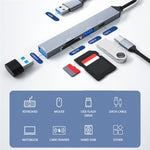 Hub lettore schede 5 in 1 USB-A Type-C ADS-806A