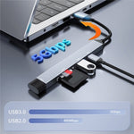 Hub lettore schede 5 in 1 USB-A Type-C ADS-806A