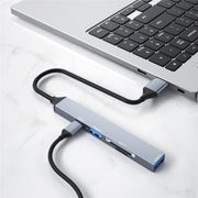 Lettore di schede ADS-806A 5 in 1 USB-A a USB3.0 + USB2.0 + Type-C + slot SD/TF Hub USB, ADS-806A