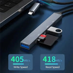Hub USB-C con lettore schede SD/TF e porte USB 2.0/3.0