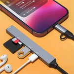 Hub USB-C con lettore schede SD/TF e porte USB 2.0/3.0
