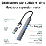 Hub USB 3.0 e Type-C con lettore schede SD/TF ADS-806D