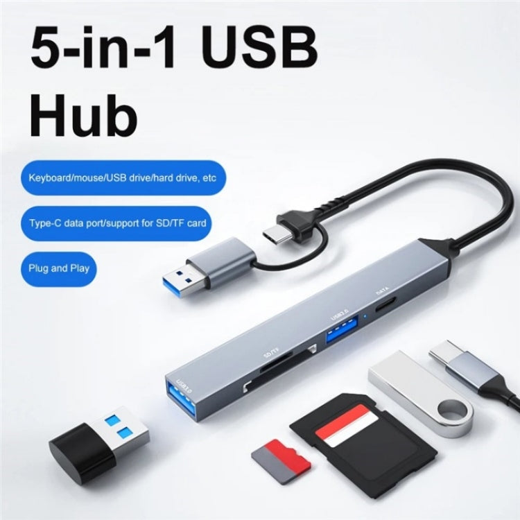 Hub USB 3.0 e Type-C con lettore schede SD/TF ADS-806D