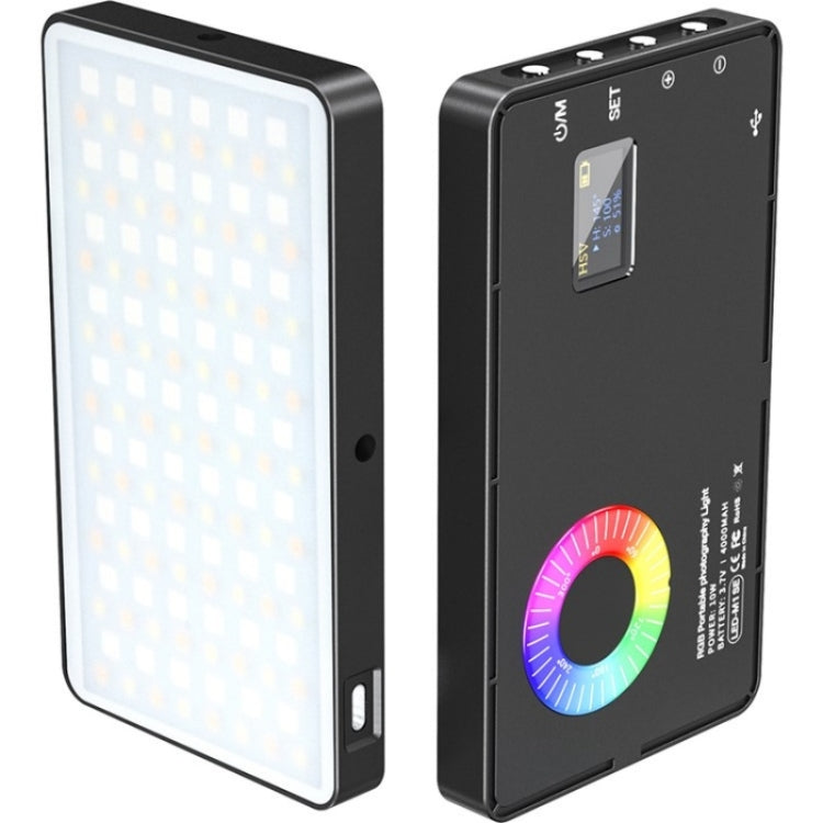 M1SE 12 Effetti RGB Lampada fotografica Schermo TFT da 0,96 pollici Luce di riempimento tascabile, M1SE