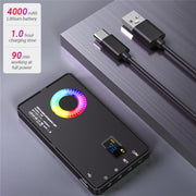Lampada fotografica RGB M1SE con 12 effetti e schermo TFT