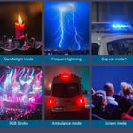 Lampada fotografica RGB M1SE con 12 effetti e schermo TFT