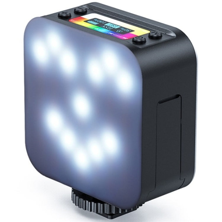 D02 Lampada video RGB tascabile ad assorbimento magnetico Mini LED Luce di riempimento per trasmissione in diretta, D02