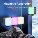 Lampada video RGB tascabile D02 con magnete