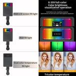Luce LED RGB V16WS per smartphone e laptop