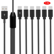 Cavo splitter USB 2.0 a tipo C JUNSUNMAY 6 in 1, 0.5m, 1.5m