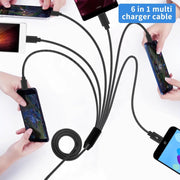 Cavo splitter USB 2.0 a tipo C JUNSUNMAY 6 in 1, 0.5m, 1.5m