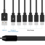 Cavo splitter USB 2.0 a Tipo C 6 in 1 JUNSUNMAY