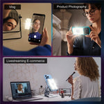 Lampada LED RGB magnetica V17 con ricarica wireless