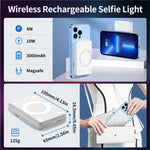 Lampada LED RGB magnetica V17 con ricarica wireless