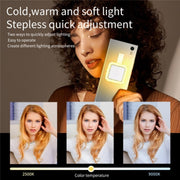 Lampada portatile LED magnetica V18 per selfie e streaming