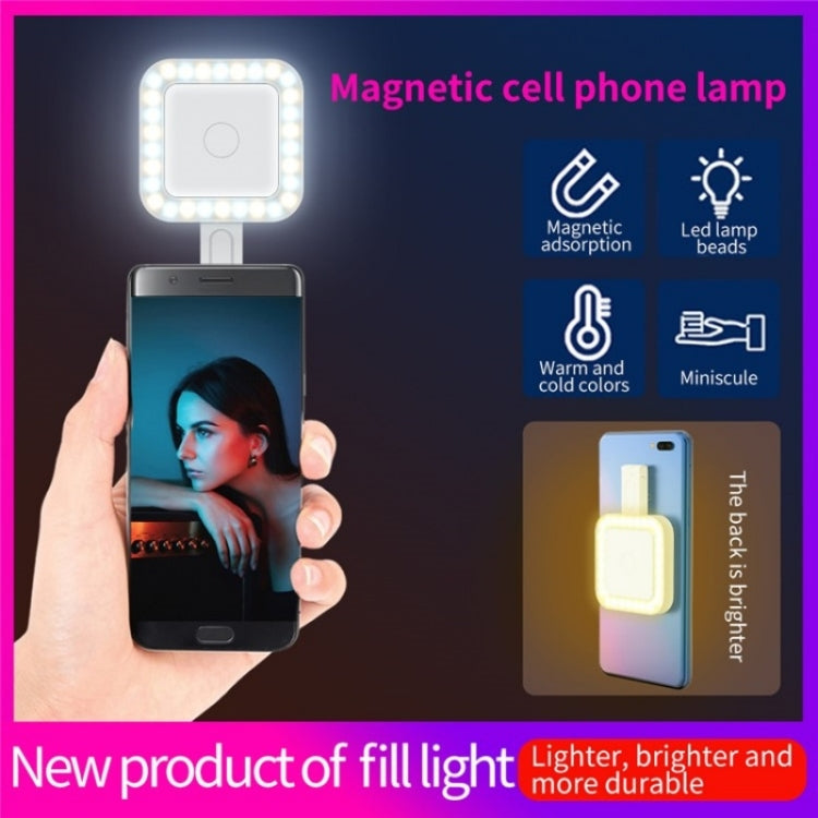 V18 Lampada portatile per selfie magnetica con luce LED per lo streaming live della bellezza della pelle