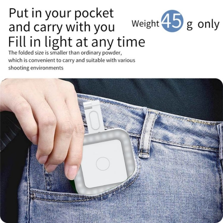 V18 Lampada portatile per selfie magnetica con luce LED per lo streaming live della bellezza della pelle