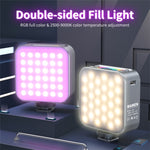 Luce di riempimento LED dimmerabile RGB per fotografia