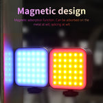 Luce di riempimento LED dimmerabile RGB per fotografia