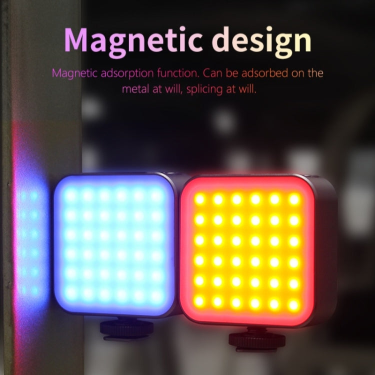D01 Luce di riempimento LED per fotografia dimmerabile Mini fotocamera portatile Luce di riempimento RGB per telefono, D01