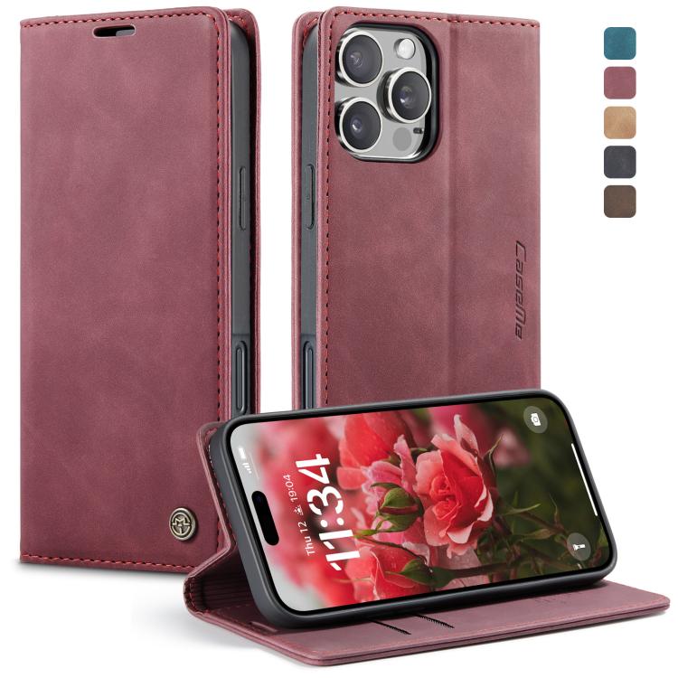 CaseMe 013 Custodia per telefono in pelle con flip orizzontale multifunzionale, For iPhone Air, For iPhone 16 Pro Max, For iPhone 16 Pro, For iPhone 16 Plus