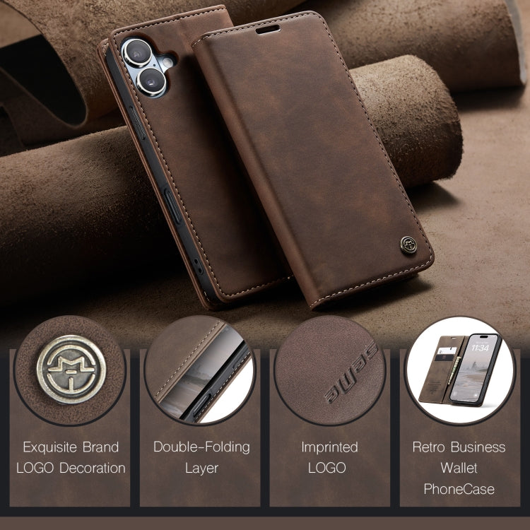 CaseMe 013 Custodia per telefono in pelle con flip orizzontale multifunzionale, For iPhone 16