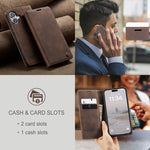 CaseMe 013 Custodia per telefono in pelle con flip orizzontale multifunzionale, For iPhone 16