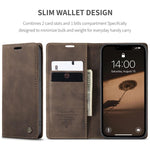 CaseMe 013 Custodia per telefono in pelle con flip orizzontale multifunzionale, For iPhone 17e / 16e, For iPhone 17 Pro Max, For iPhone 17 Pro, For iPhone 17