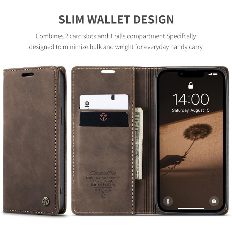 CaseMe 013 Custodia per telefono in pelle con flip orizzontale multifunzionale, For iPhone 17e / 16e, For iPhone 17 Pro Max, For iPhone 17 Pro, For iPhone 17