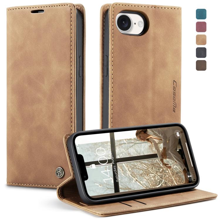 CaseMe 013 Custodia per telefono in pelle con flip orizzontale multifunzionale, For iPhone 17e / 16e, For iPhone 17 Pro Max, For iPhone 17 Pro, For iPhone 17