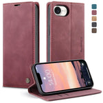 CaseMe 013 Custodia per telefono in pelle con flip orizzontale multifunzionale, For iPhone 17e / 16e, For iPhone 17 Pro Max, For iPhone 17 Pro, For iPhone 17