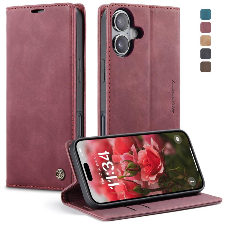 CaseMe 013 Custodia per telefono in pelle con flip orizzontale multifunzionale, For iPhone 17e / 16e, For iPhone 17 Pro Max, For iPhone 17 Pro, For iPhone 17