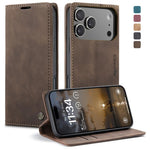 CaseMe 013 Custodia per telefono in pelle con flip orizzontale multifunzionale, For iPhone 17e / 16e, For iPhone 17 Pro Max, For iPhone 17 Pro, For iPhone 17