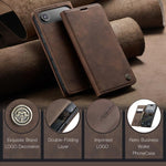 CaseMe 013 Custodia per telefono in pelle con flip orizzontale multifunzionale, For iPhone Air, For iPhone 16 Pro Max, For iPhone 16 Pro, For iPhone 16 Plus