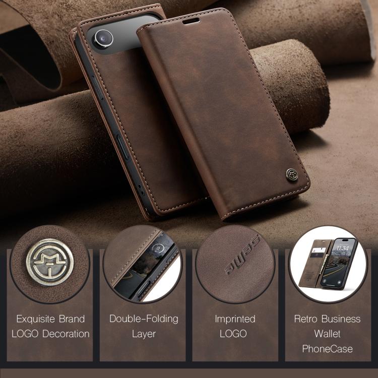 CaseMe 013 Custodia per telefono in pelle con flip orizzontale multifunzionale, For iPhone Air, For iPhone 16 Pro Max, For iPhone 16 Pro, For iPhone 16 Plus