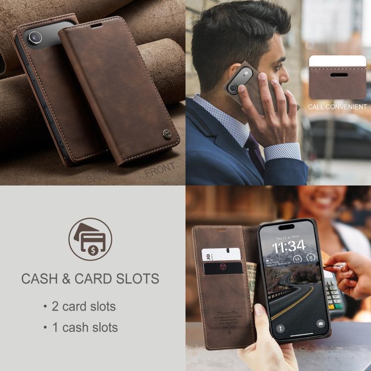 CaseMe 013 Custodia per telefono in pelle con flip orizzontale multifunzionale, For iPhone Air, For iPhone 16 Pro Max, For iPhone 16 Pro, For iPhone 16 Plus