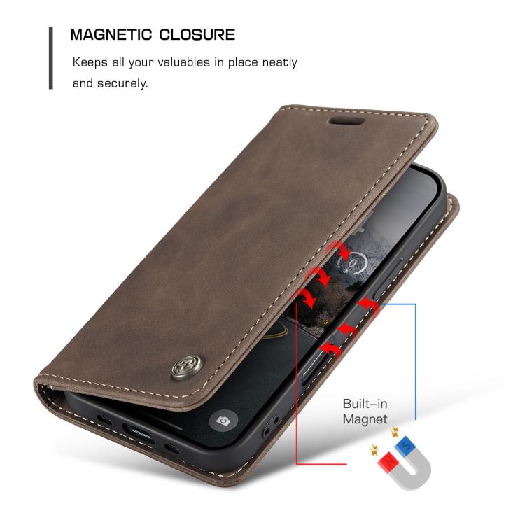 CaseMe 013 Custodia per telefono in pelle con flip orizzontale multifunzionale, For iPhone Air, For iPhone 16 Pro Max, For iPhone 16 Pro, For iPhone 16 Plus
