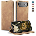 CaseMe 013 Custodia per telefono in pelle con flip orizzontale multifunzionale, For iPhone Air, For iPhone 16 Pro Max, For iPhone 16 Pro, For iPhone 16 Plus